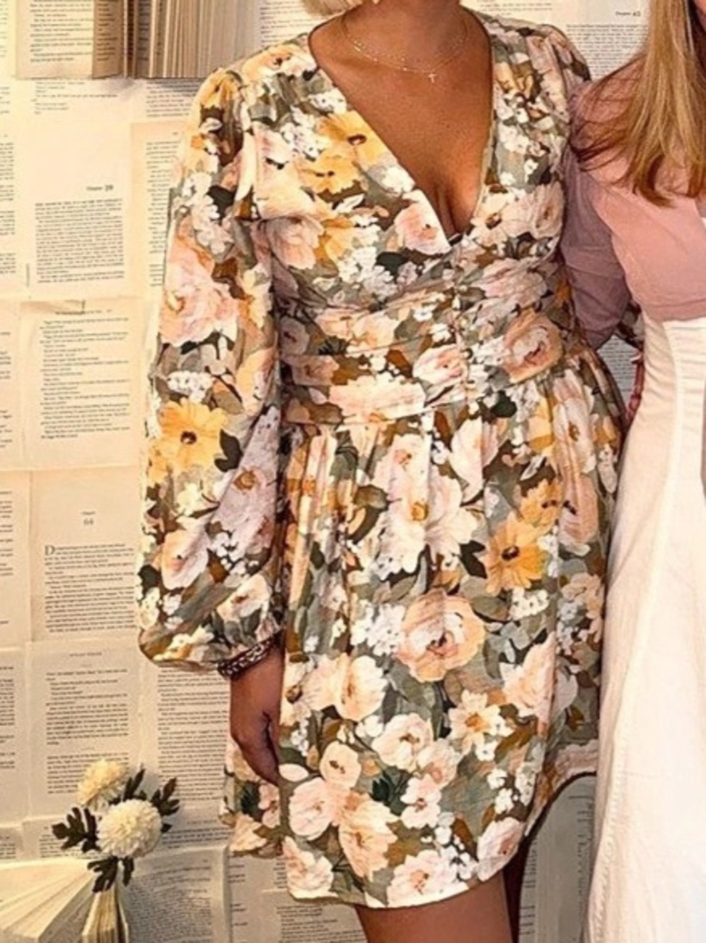 Floral Mini Dress Like New